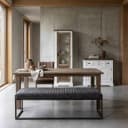 Ferro Bankje 205 - fabric Savannah anthracite - Tower Living