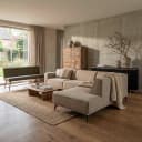 Leeds 2 5-AL + Ottoman R - City 453 Moss Grey - Tower Living
