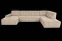 Memphis Chaise L - 3-seater - Ottoman R - Haga 30 beige - Tower Living