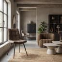 Navarra Stoel - fabric Antracite - Tower Living