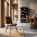 Pamplona Stoel - fabric Cognac - Tower Living