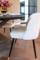 Eetkamerstoel Alicia FR white chenille fire retardant - Richmond Interiors