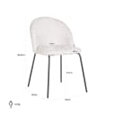 Eetkamerstoel Alyssa cream fusion (Set of 2) - Richmond Interiors