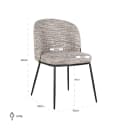 Eetkamerstoel Elvi trendy nature fire retardant (Set of 2) - Richmond Interiors