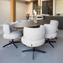 Eetkamerstoel Alexis biscotti swivel - Richmond Interiors