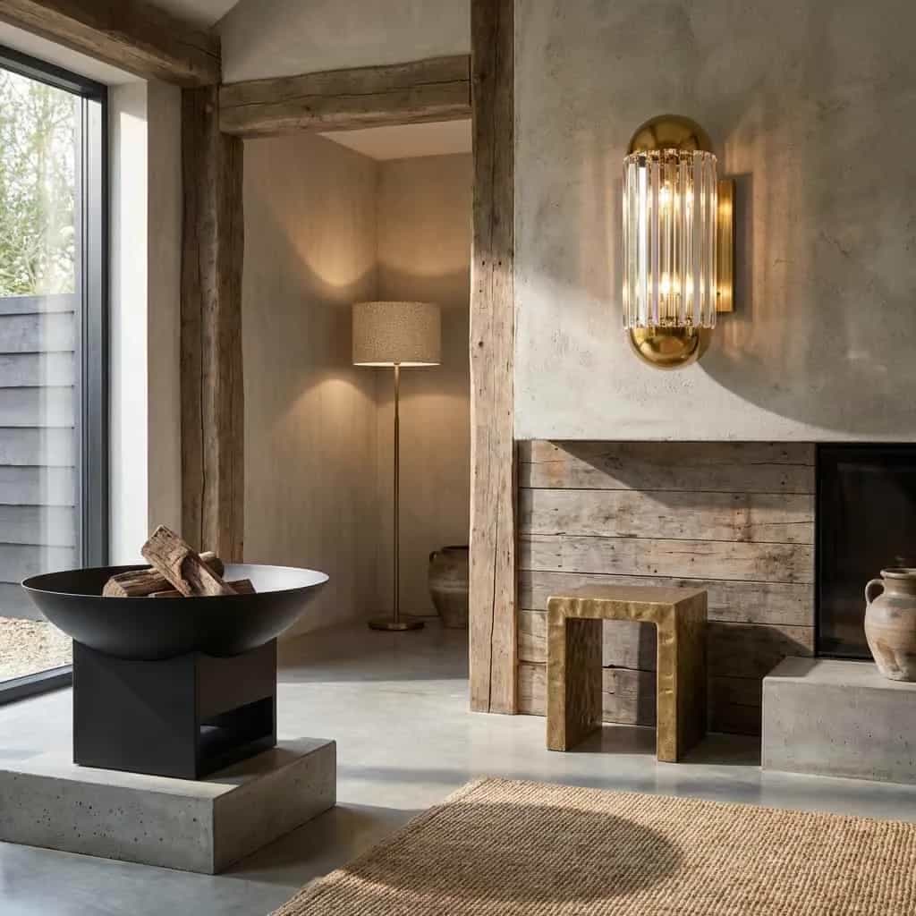 Wandlamp Anya bronze
