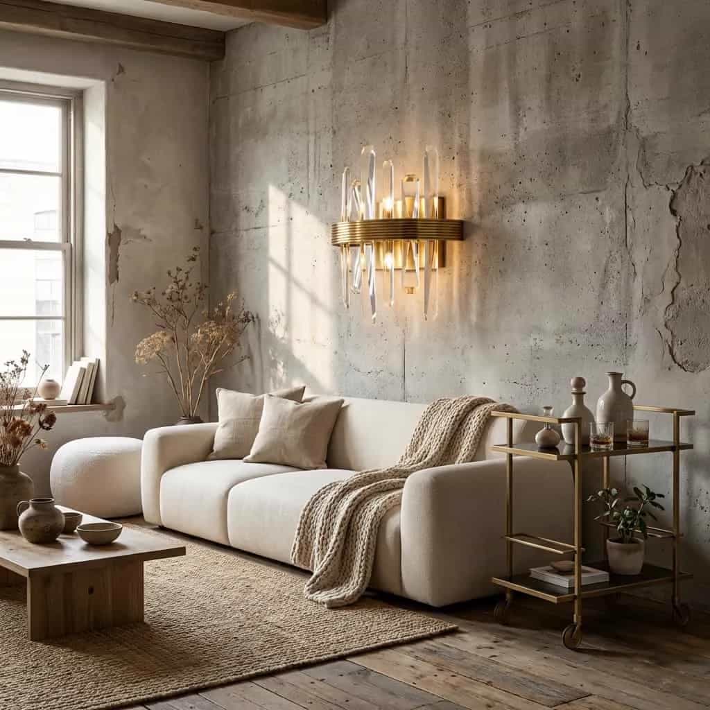 Wandlamp Brigh gold