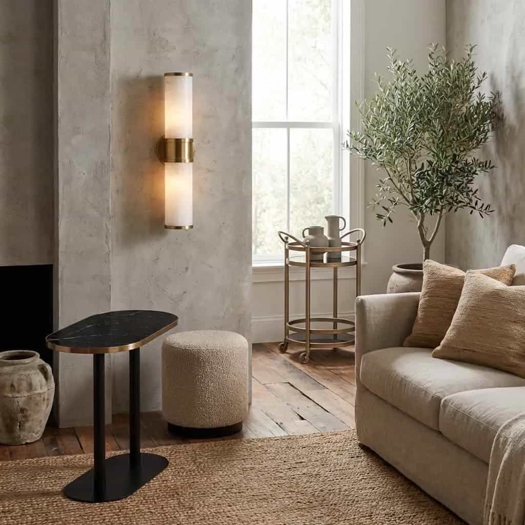 Wandlamp Charlize gold