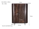 Wandkast Noor Walnut 150cm - Livingfurn
