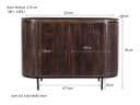 Dressoir Noor Walnut 115cm - Livingfurn