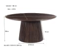 Salontafel Salvator Walnut 80cm - Livingfurn