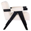 Lounge stoel Cooper white chenille - Richmond Interiors