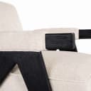 Lounge stoel Cooper white chenille - Richmond Interiors