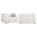Lounge stoel Merrol cream fusion fire retardant - Richmond Interiors