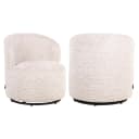 Lounge stoel Jackie lovely cream swivel kids - Richmond Interiors