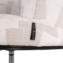 Eetkamerstoel Rochenne beige graffic swivel on wheels - Richmond Interiors