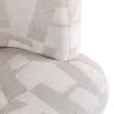 Eetkamerstoel Rochenne beige graffic swivel on wheels - Richmond Interiors
