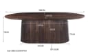 Eettafel Salvator Walnut 300cm - Livingfurn