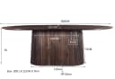 Eettafel Salvator Walnut 200cm - Livingfurn