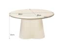 Salontsafel Brix Clubs Sandy 80cm - Livingfurn