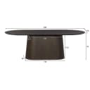 Eettafel Novero Espresso 230cm - Livingfurn