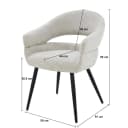 Eetkamerstoel Megan Toffee - Livingfurn