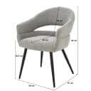 Eetkamerstoel Megan Taupe - Livingfurn
