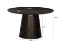 Eettafel Novero Espresso 130cm - Livingfurn