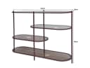 Wandkast Brix Jill Burgundy 90cm - Livingfurn