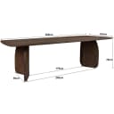 Eettafel Trevor 280cm - Livingfurn