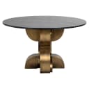 Eettafel Maddox black/gold 130Ø - Richmond Interiors