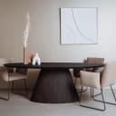 Premana Eetkamertafel zwart ovaal 260 cm - Tower Living