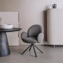 Imola Armstoel - fabric Ascot 5 Anthracite (draaibaar) - Tower Living