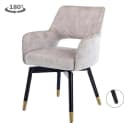 Lenno Armstoel - fabric Adore 11 Beige (draaibaar) - Tower Living