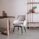 Lenno Armstoel - fabric Adore 11 Beige (draaibaar) - Tower Living
