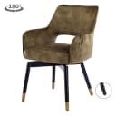 Lenno Armstoel - fabric Adore 16 Forest green (draaibaar) - Tower Living