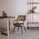 Lenno Armstoel - fabric Adore 16 Forest green (draaibaar) - Tower Living