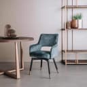 Lenno Armstoel - fabric Adore 31 Grey blue (draaibaar) - Tower Living