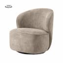 Belvi Fauteuil - fabric AJ3019-11 Beige (draaibaar) - Tower Living