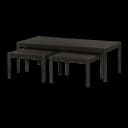 Amalfi Salontafel- en Bijzettafelset basalt vanaf 50 cm - Tower Living