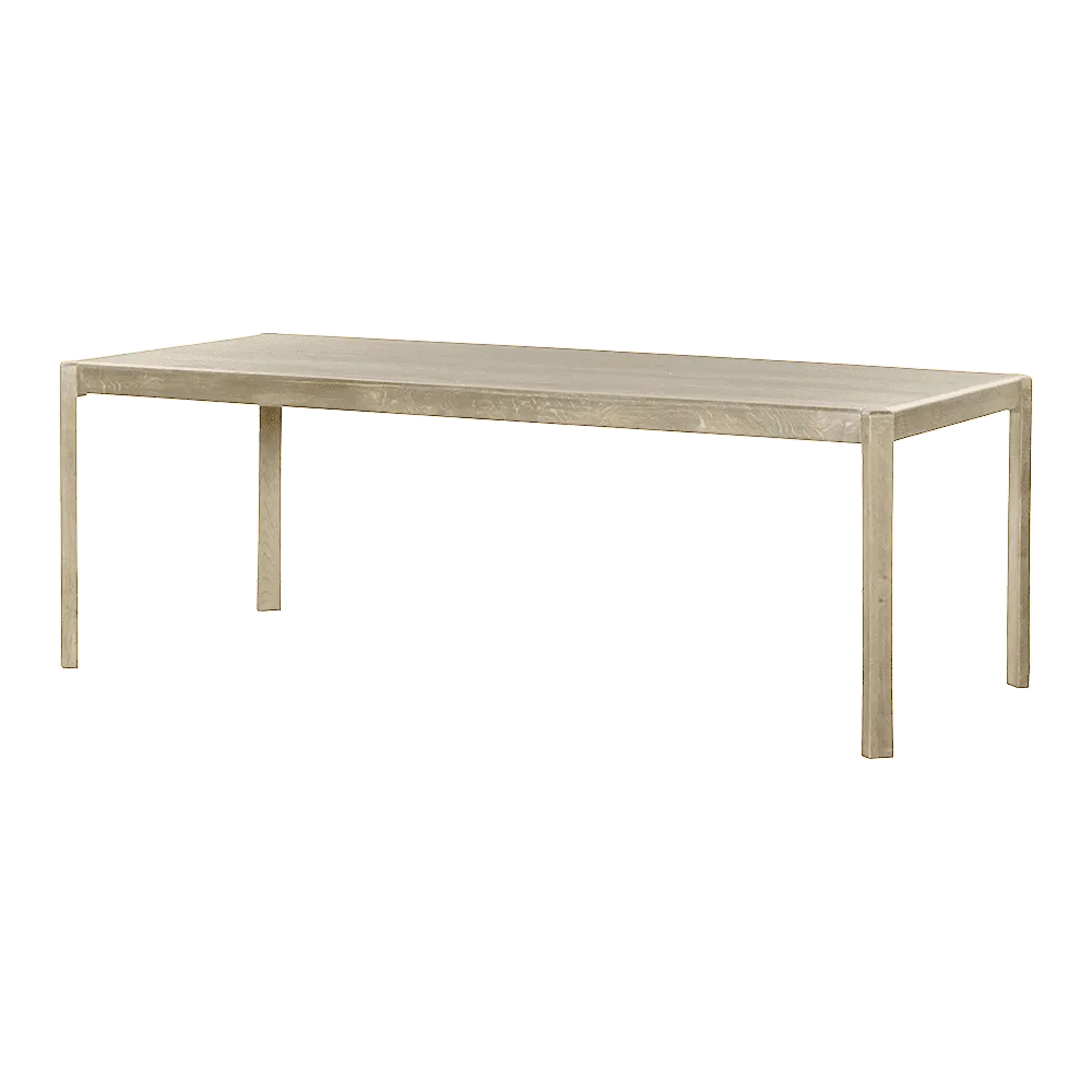Amalfi Eetkamertafel white wash 180 cm - Tower Living