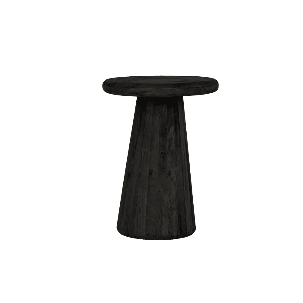 Asti Bijzettafel rond zwart 40 cm - Tower Living