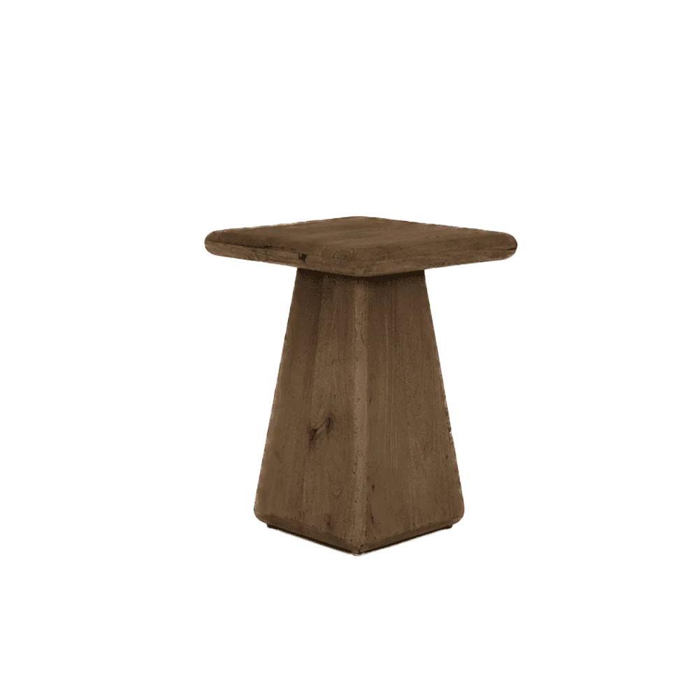 Asti Bijzettafel vierkant bruin 40 cm - Tower Living
