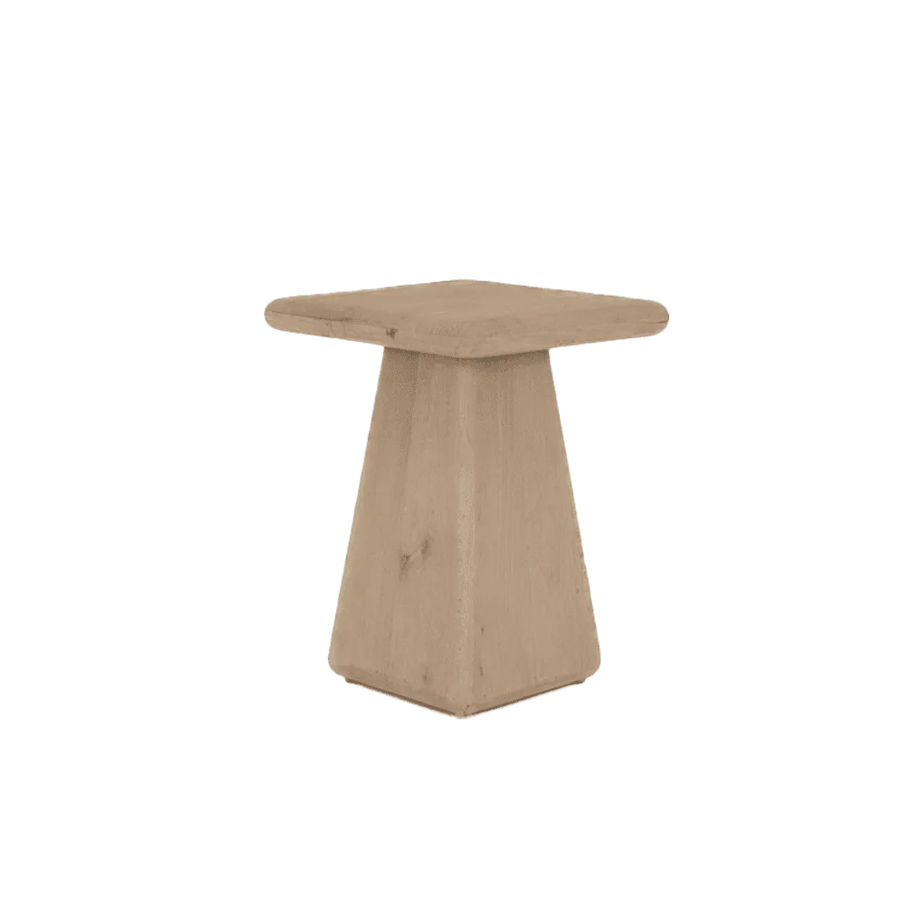 Asti Bijzettafel vierkant naturel 40 cm - Tower Living