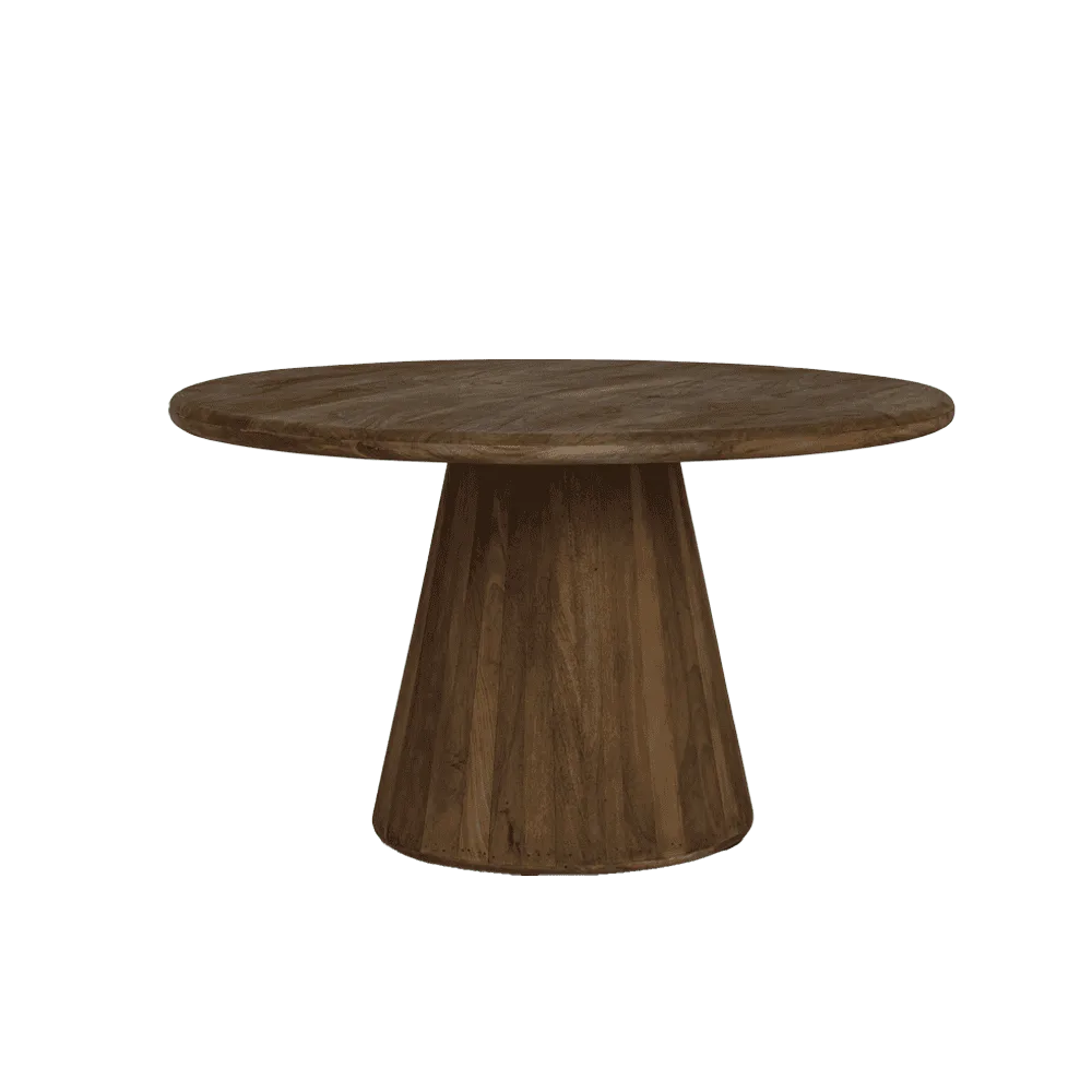 Asti Eetkamertafel rond bruin 150 cm - Tower Living