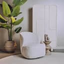 Belvi Fauteuil - fabric AJ3019-08 Cream (draaibaar) - Tower Living