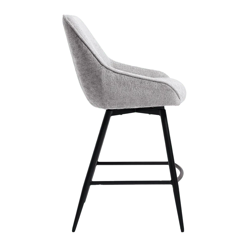Trino Barstoel - fabric Trenza 08 oyster (draaibaar) - Tower Living