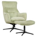 Fauteuil Flynn met hocker - Wildeboer & van der Weide