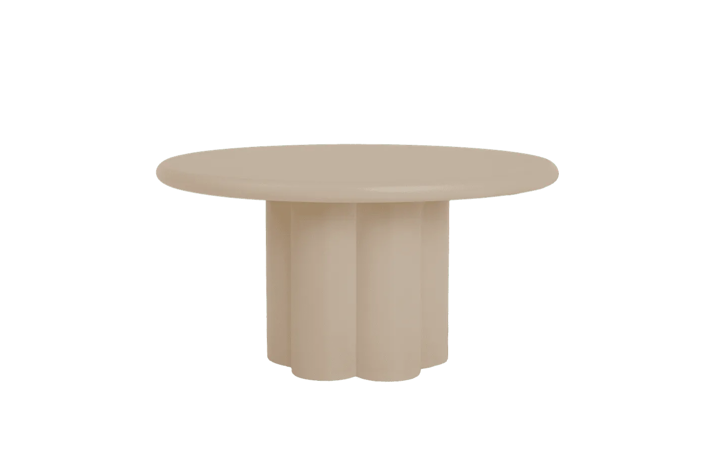 Melzo Eetkamertafel rond beige 150 cm - Tower Living