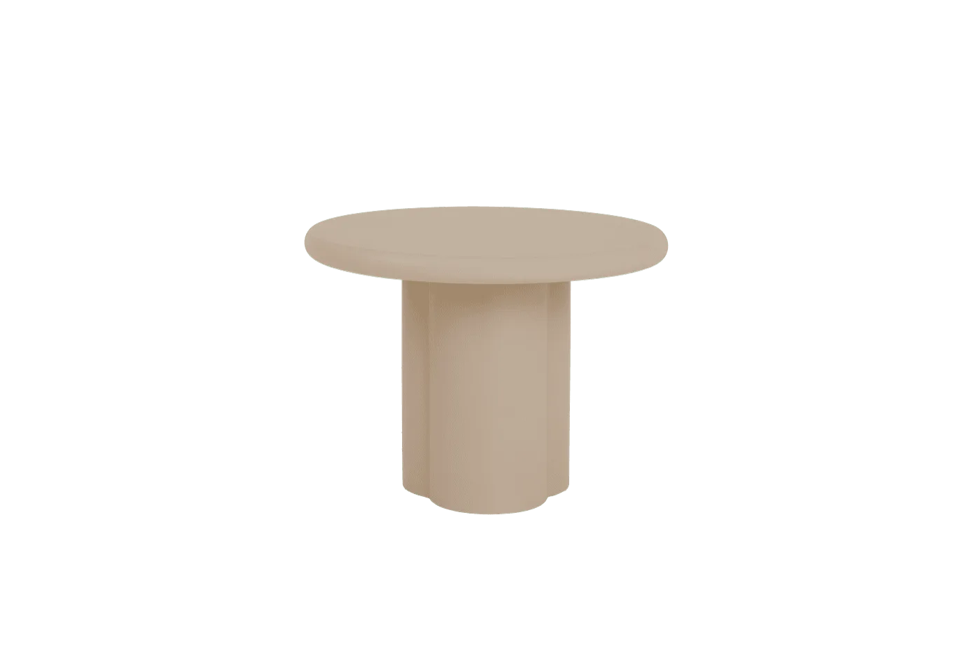 Melzo Bijzettafel rond beige 60 cm - Tower Living